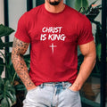 Christ Is King Christian Shirt Casual Style Crew Neck Short Sleeve T-Shirt Tops Trendy for Unisex, Perfect Gift Hoodie,...