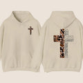 Christian Hoodie - Camo Cross Design with Philippians 4:13 Verse for Men, Women, and Children - Menswear, Classic...