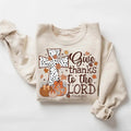 Christian Jesus Cross Fall Sweatshirt, Thankful Grateful Leopard Pumpkin Season Shirt, Jesus Faith Cotton Crewneck Hoodie