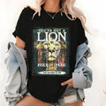 Christian Lion Pattern Lightsaber brand Shirt, You'Superhero team Got WB shield Lion Inside FOG Those Lungs Teal Tops,...