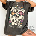 Christian Mom ,motherhood Is Kingdom Work Shirt ,retro Christian Mom ,christian Retro ,christian Mothers Day ,bible Verse...