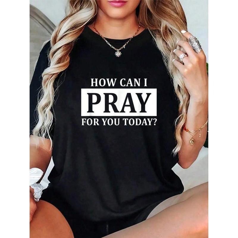Christian Prayer You Jesus Jumpman Faith How Can Swoosh Pray-Shirt Round Neck Short Sleeve-Shirt Women'WB shield Men'WB...