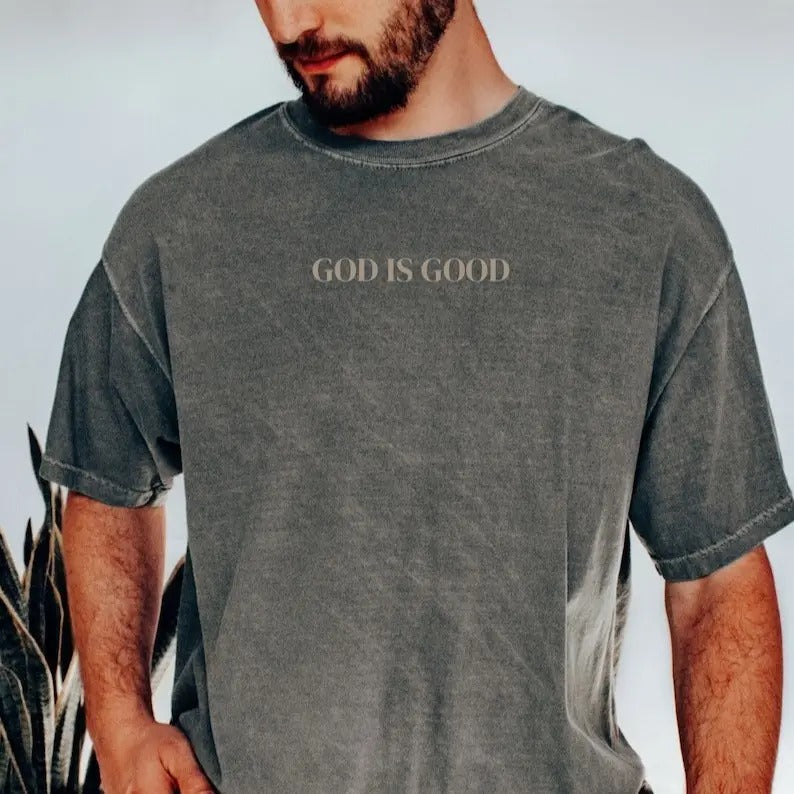 Christian Shirts for Men, Mens Christian Shirt, God is Good Hoodie, Sweatshirt | RetroVerseTees.com