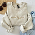 Christian Sweatshirt - Made For More Embroidered Crewneck Bible Verse Ephesians 210 Inspirational Faith-based Apparel...