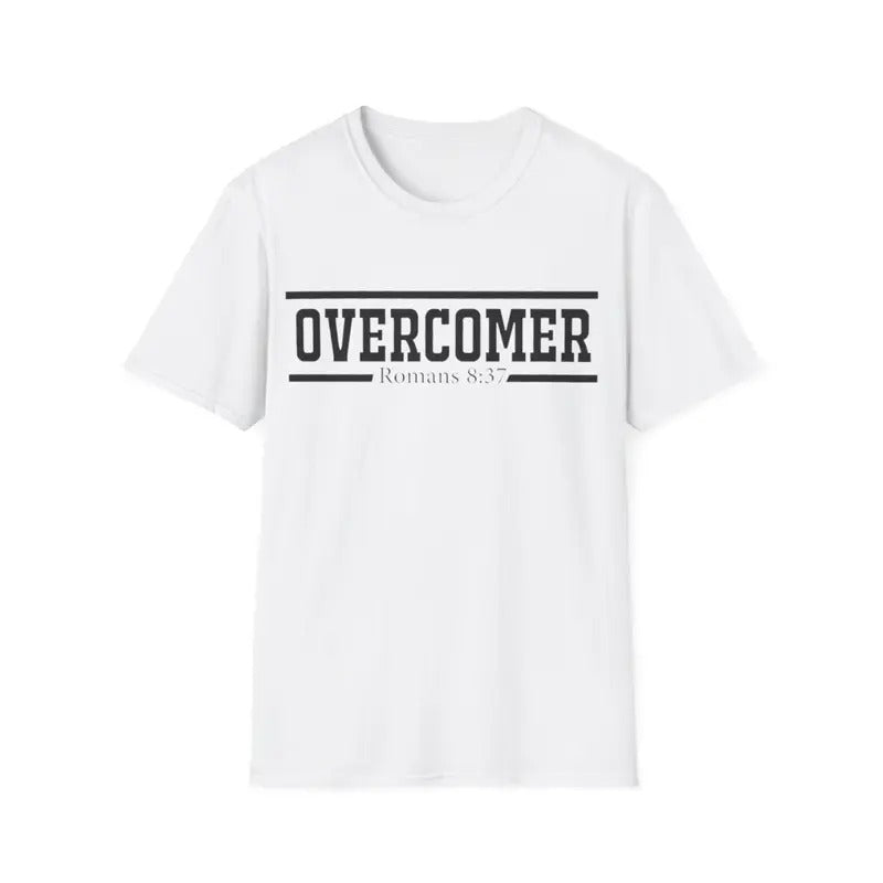 Christian T-Shirt Overcomer Jesus, Menswear Top, Womenswear Top Hoodie, Sweatshirt | RetroVerseTees.com