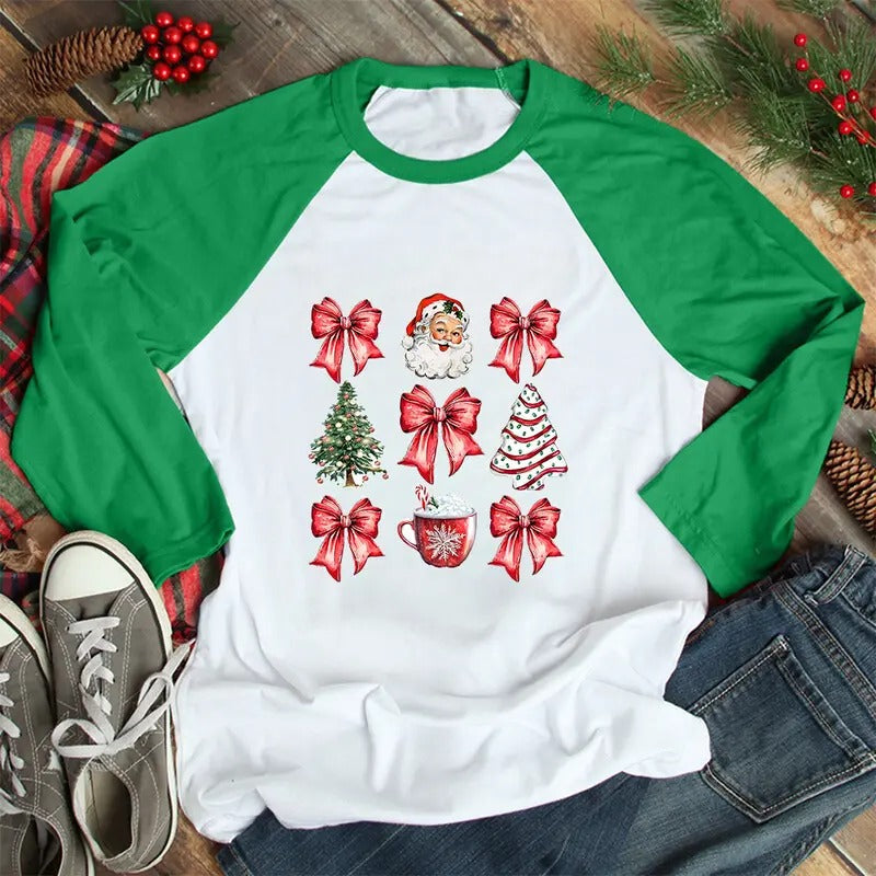 Christmas | Coquette Christmas Christmas Apparel T-Shirts, Hoodie, Sweatshirt | RetroVerseTees.com