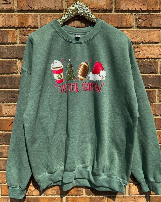 Christmas & Football Season Sweatshirt T-Shirts, Hoodie | RetroVerseTees.com