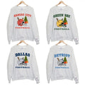 Christmas All Teams Football Sweatshirt, Unisex Crewneck Sport Classic Shirt All Teams Football, Christmas Shirt Football...
