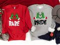 Christmas Bachelorette Party Sweatshirt, Bride And Babe Christmas Hoodie, Xmas Bridal Party Sweater, Matching Bridesmaid,...