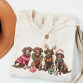 Christmas Brown Labrador Dog shirt, Chocolate Lab Shirt, Dog Mom tee, Dog Lover Gift, Funny Holiday Shirt, Cozy crewneck...
