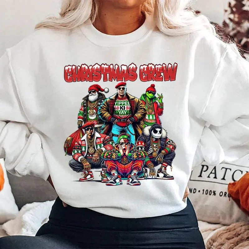 Christmas CREW Shirt, Christmas Movies Shirt, Xmas Graphic Tee, Christmas Crew Sweatshirt Hoodie | RetroVerseTees.com
