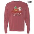 Christmas Calories Don't Count Long Sleeve Comfort Colors T-Shirt Hoodie, Sweatshirt | RetroVerseTees.com