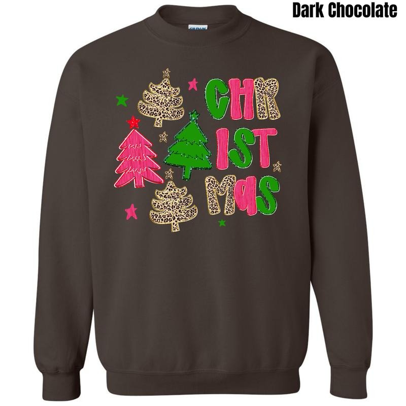 Christmas Cheetah & Colors Sweatshirt 'NLB' T-Shirts, Hoodie | RetroVerseTees.com