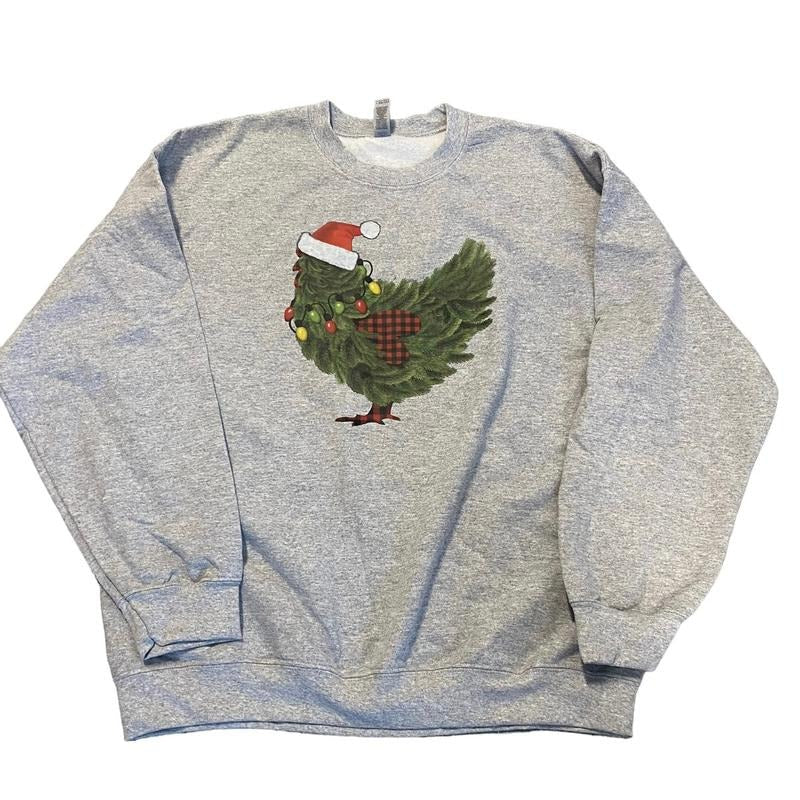 Christmas Chicken sweatshirt T-Shirts, Hoodie | RetroVerseTees.com