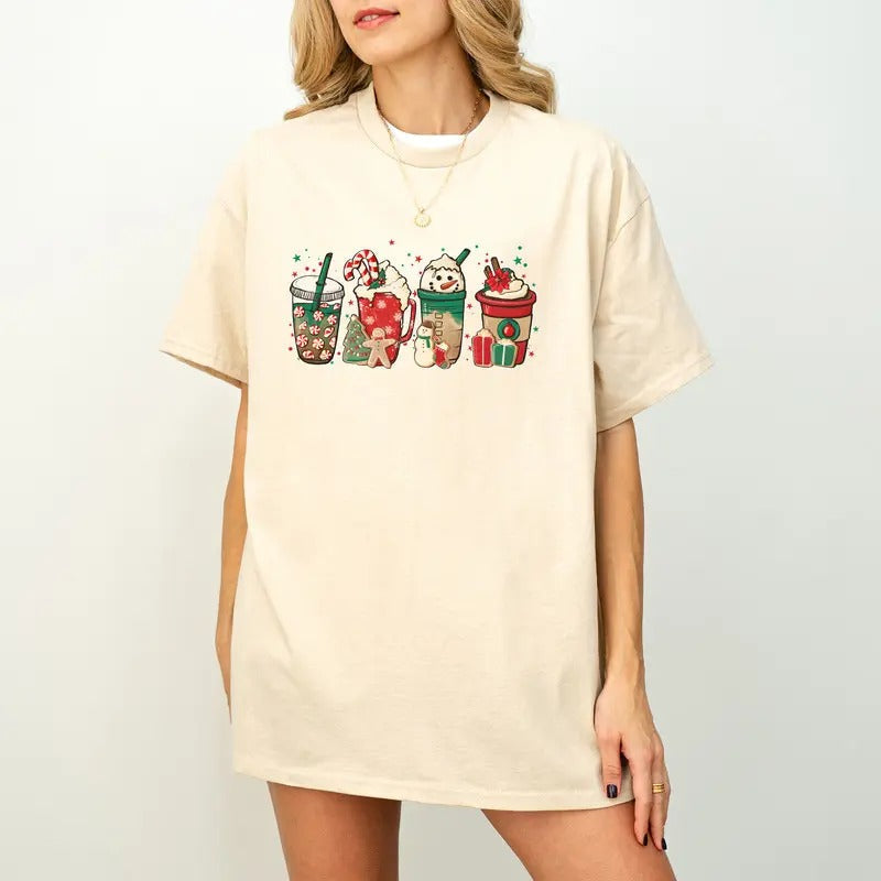 Christmas Coffee Sweatshirt, Christmas Sweatshirt, Coffee Christmas Shirt, Coffee Lover Gift Shirt, Winter Holiday...