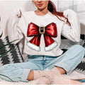 Christmas Coquette bow Sweatshirt, Hoodie, T