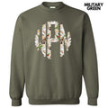 Christmas Cow Print Monogram Sweatshirt 'NLB' T-Shirts, Hoodie | RetroVerseTees.com