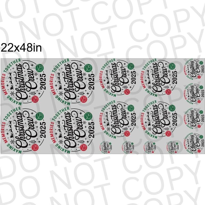Christmas Crew 2025 DTF 22X48 Pre-Made Gang Sheet T-Shirts, Hoodie, Sweatshirt | RetroVerseTees.com