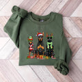 Christmas Doberman Sweatshirt, Happy New Year Dog Tshirt, Christmas Dog Shirt, Doberman Dogs Shirt, Doberman Mom Tshirt,...