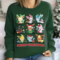 Christmas Eevee TShirt Sweatshirt Perfect Anime Video Games Gift Hoodie | RetroVerseTees.com
