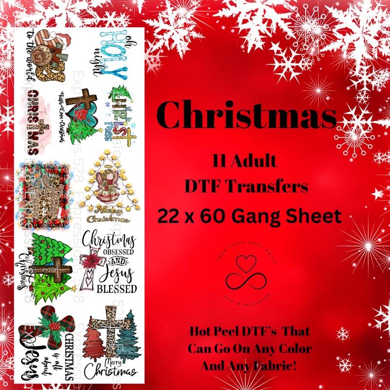 Christmas Faith DTF Gang Sheet, 22 x 60 T-Shirts, Hoodie, Sweatshirt | RetroVerseTees.com