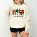 Christmas Friends Movies Characters Sweatshirt, Friends Movie Christmas Shirt, Vintage Movies Tee Shirt, Christmas Gift...