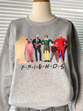 Christmas Friends Sweatshirt, Christmas Movies Shirt, Holiday Xmas Tee Shirt Hoodie | RetroVerseTees.com