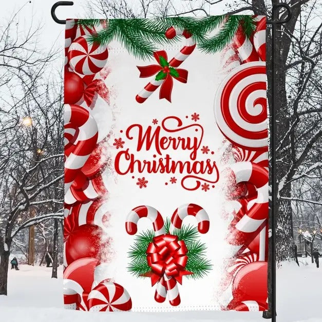 Christmas Garden Flag, Merry Christmas T-Shirts, Hoodie, Sweatshirt | RetroVerseTees.com