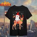 Christmas Holiday Gnome Riding Reindeer Shirt