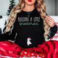 Christmas Holiday Pregnancy Announcement Sweatshirt, Funny Pregnancy reveal shirt, mom to be crewneck , cute snowman...