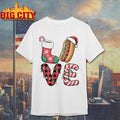 Christmas Hot Dog Love Xmas Funny Shirt