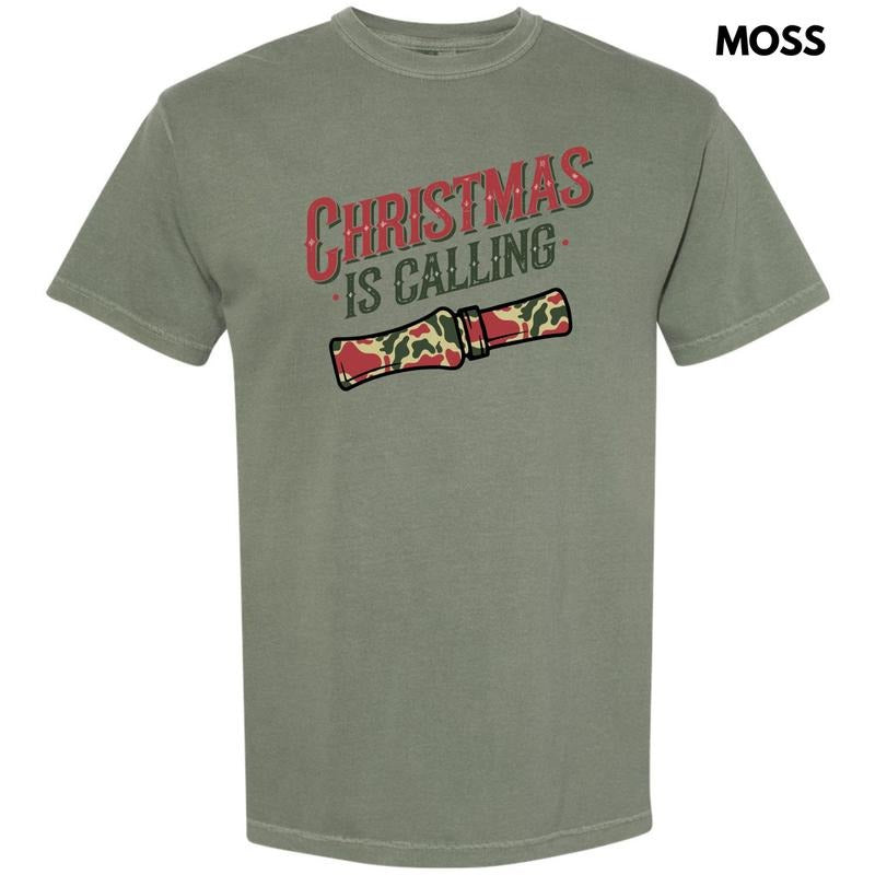Christmas Is Calling Comfort Colors T-Shirt 'NLB' Hoodie, Sweatshirt | RetroVerseTees.com