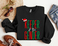 Christmas Keeper Of The Gender Sweatshirt, Xmas Baby Announcement Gift Sweater, Matching Christmas Gender Reveal Party...