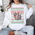 Christmas Moo Deng Shirt, I Want A Hippopotamus For Christmas Shirt,  Womenswear Hoodie Sweatshirt | RetroVerseTees.com