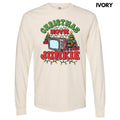 Christmas Movie Junkie Long Sleeve Comfort Colors T-Shirt 'NLB' Hoodie, Sweatshirt | RetroVerseTees.com