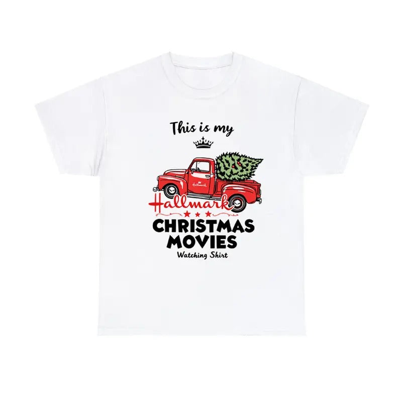 Christmas Movie Time T-Shirt Holiday Viewing Graphic Tee Hoodie, Sweatshirt | RetroVerseTees.com