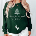 Christmas Pregnancy Announcement sweatshirt, Bumpin around the Christmas tree maternity jumper, Funny Baby reveal...