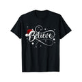 Christmas Shirts - Believe in Santa Believe in Christmas Men's T-Shirt made in usa Hoodie, Sweatshirt | RetroVerseTees.com