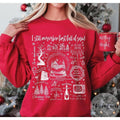 Christmas Songs Shirt, Christmas Song Lyrics Shirt, Song Lyrics Collage with Christmas Symbols & Lyrics, Christmas Gift...