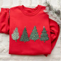 Christmas Sweatshirt Womens Christmas Sweater Christmas Crewneck Pullover Christmas Tree Holiday Sweaters Winter Matching...