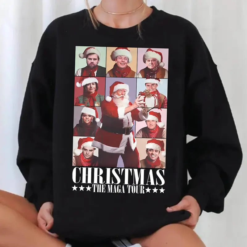 Christmas The MAGA Tour 2024 Shirt Sweatshirt Hoodie | RetroVerseTees.com