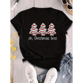 Christmas Tree Print T-Shirt For Casual Wear, Suitable For Summer Gunpla brand Gift Giving Hoodie, Sweatshirt