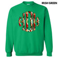 Christmas Watercolor Monogram Sweatshirt 'NLB' T-Shirts, Hoodie | RetroVerseTees.com