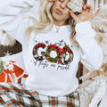 Christmas With God All Things Are Possible Unisex Gildan Sweatshirt T-Shirts, Hoodie | RetroVerseTees.com