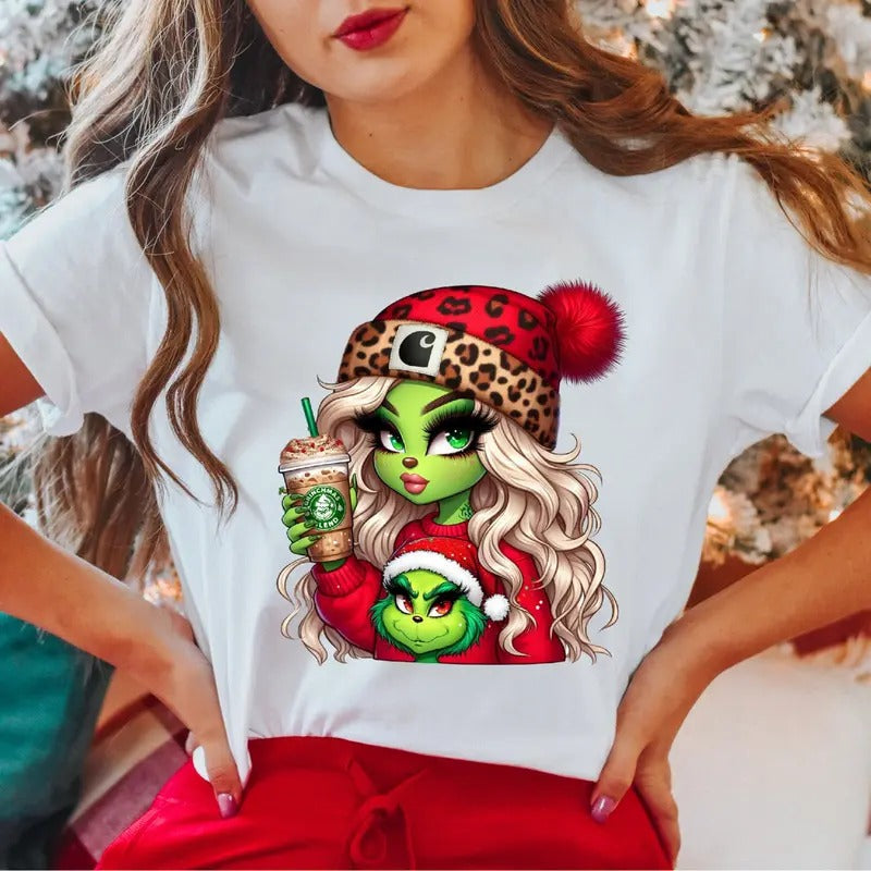 Christmas Women T-Shirt, Christmas Family Shirt, Christmas Mama Tee, Christmas Gifts Tee, X-mas Party Shirt, Christmas Holiday Short Sleeve.