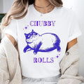 Chubby Rolls Cat TShirt, Fat Cat Shirt, Weed Lover Shirt, Funny Cat Shirt Hoodie, Sweatshirt | RetroVerseTees.com