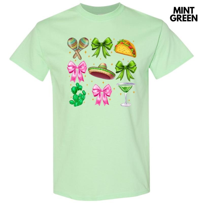Cinco Coquette Collage Gildan Short Sleeve T-Shirt 'NLB' Hoodie, Sweatshirt | RetroVerseTees.com
