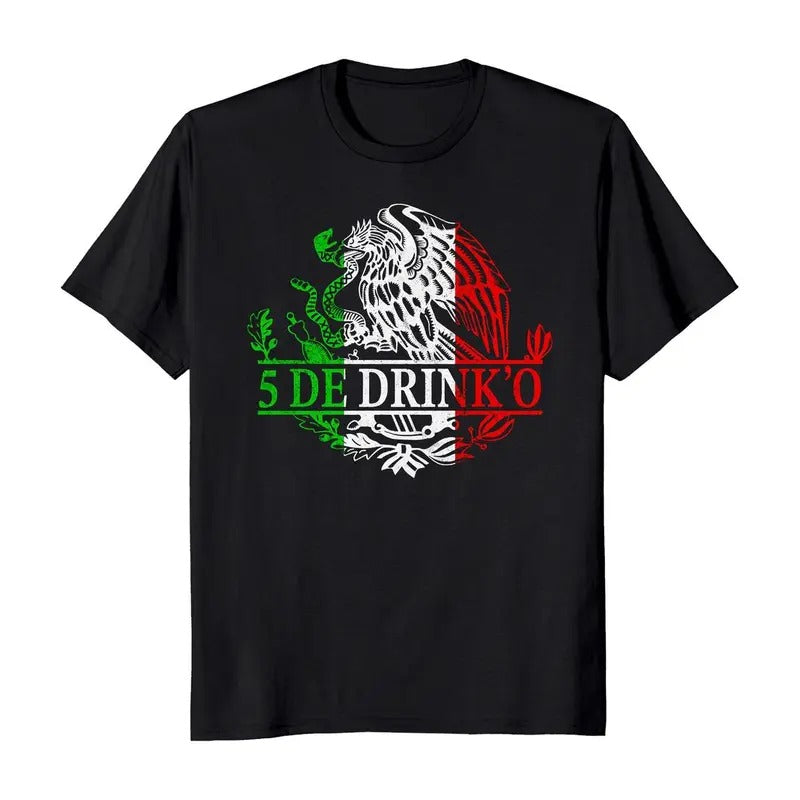 Cinco De Drink'o Cinco De Mayo Funny Mexican Eagle T-Shirt Casual Classic Hoodie, Sweatshirt | RetroVerseTees.com