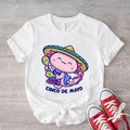 Cinco De Mayo Shirt, Mexico Axolotl T-Shirt, Axolotl Lover Gift Tee, Cute Mexican Fiesta Short Sleeve, Mexican...