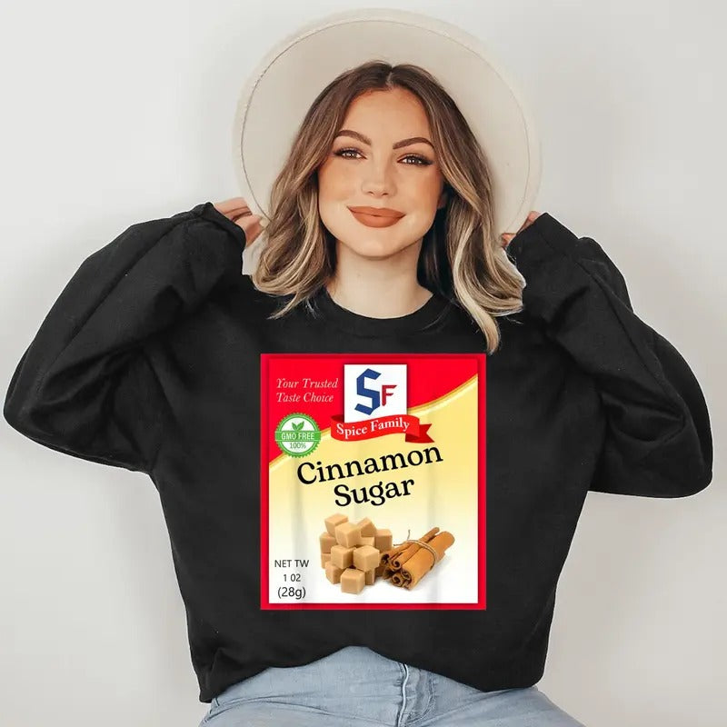 Cinnamon Sugar Condiment Holiday Spice Group Costumes Sweatshirt T-Shirts, Hoodie | RetroVerseTees.com